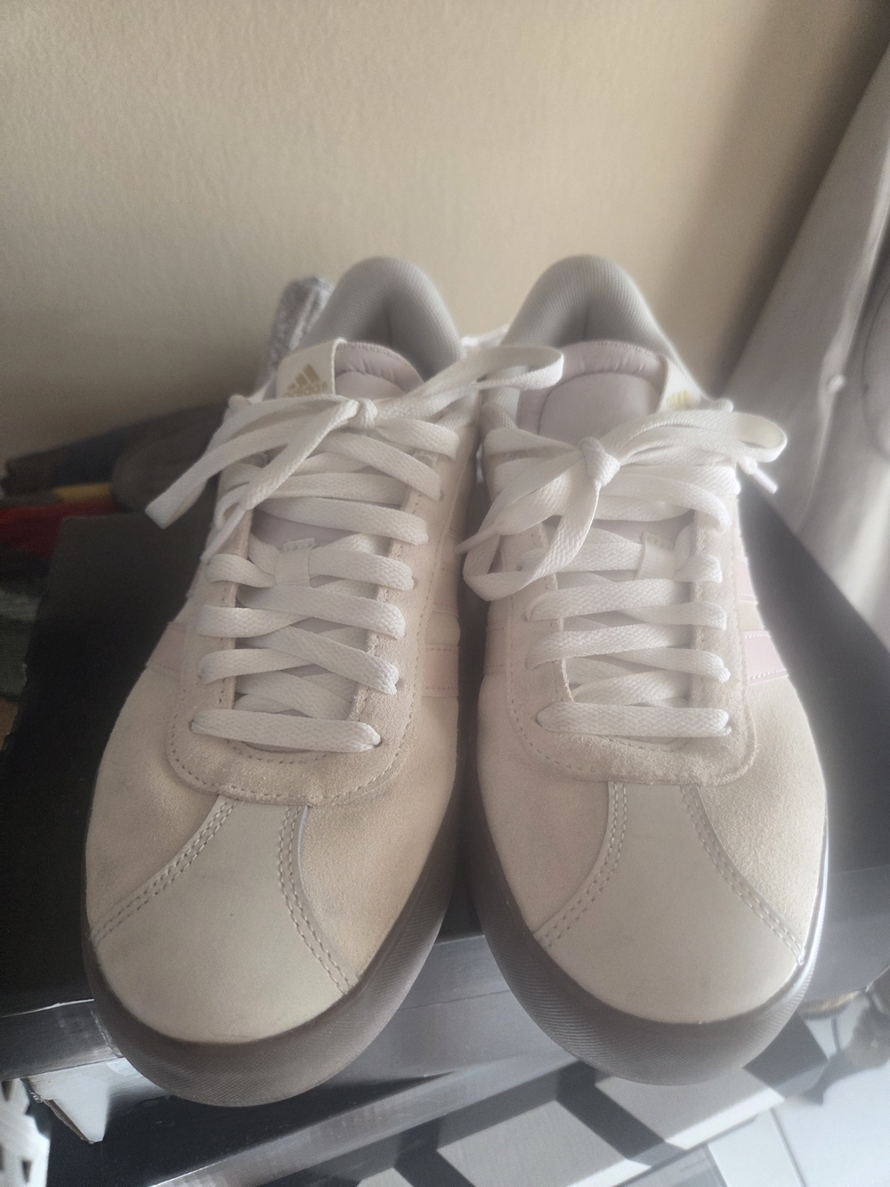 Adidas Women's Samba Lace-Up Sneakers in Blush, Pink Size 9 Suede